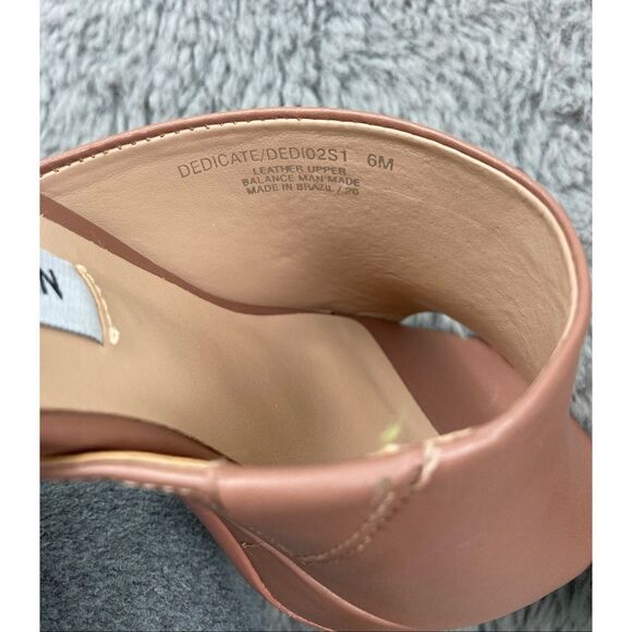 Steve Madden blush pink leather Dedicate platform sandals - Picture 8 of 8